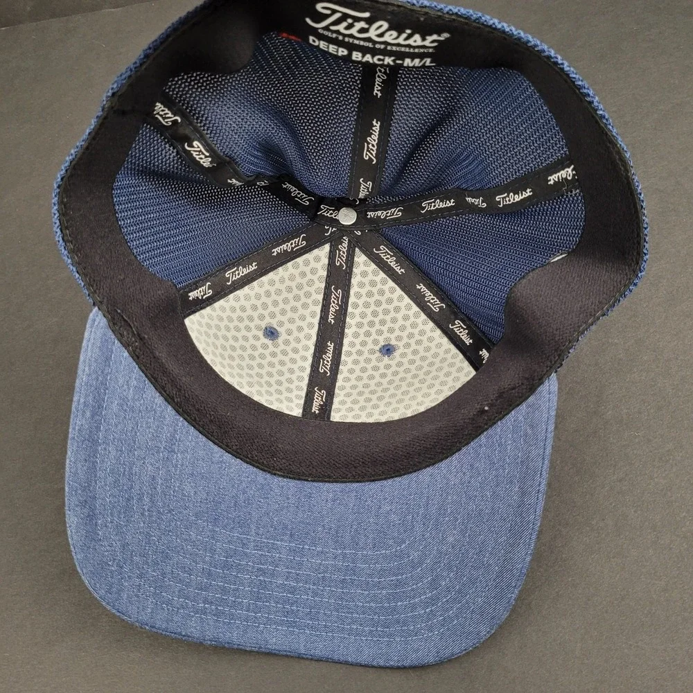 Titleist ProV1 Foot Joy Collaboration Mesh Golf Hat Size Medium/Large Fitted